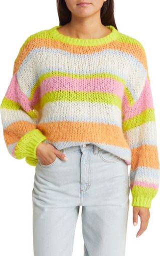 Vero Moda + Laney Stripe Pullover Sweater