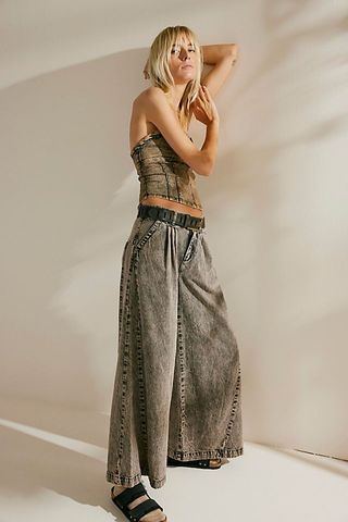 We the Free + FP x Tricia Fix Reworked Equinox Denim Trousers
