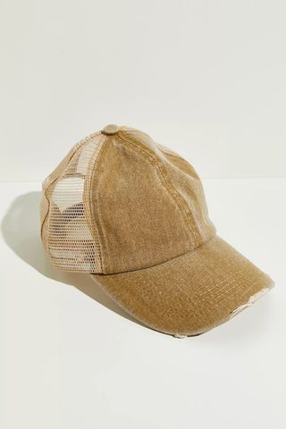 Free People + Saltwater Washed Trucker Hat