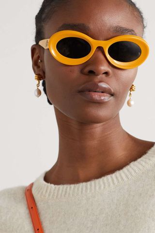 Loewe + Loop Oversized Round-Frame Acetate Sunglasses