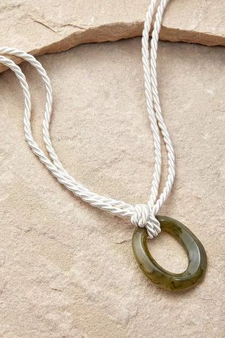 Urban Outfitters + Silence + Noise Semi-Precious Stone Thread Necklace