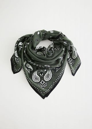 & Other Stories + Square Paisley Scarf