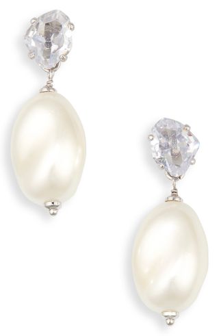 Kate Spade New York + Treasure Trove Imitation Pearl & Crystal Drop Earrings