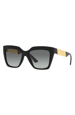 Versace + 56mm Gradient Square Sunglasses