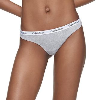 Calvin Klein + Signature Cotton Logo Thong Panties