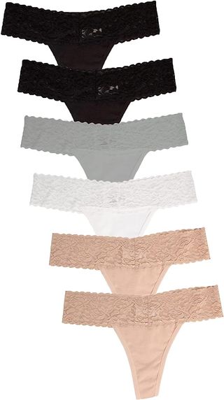 Jo & Bette + Lace Trim Soft Sexy Lingerie Panties Set
