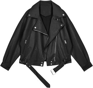 LY VAREY LIN + Women Faux Leather Jacket