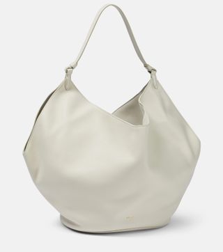 Khaite + Lotus Medium Leather Tote Bag