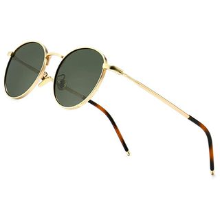 Sungait + Round Vintage Polarized Sunglasses