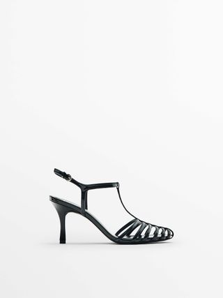 Massimo Dutti + Cage-Toe Heels
