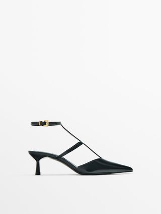 Massimo Dutti + Heeled Slingback Shoes