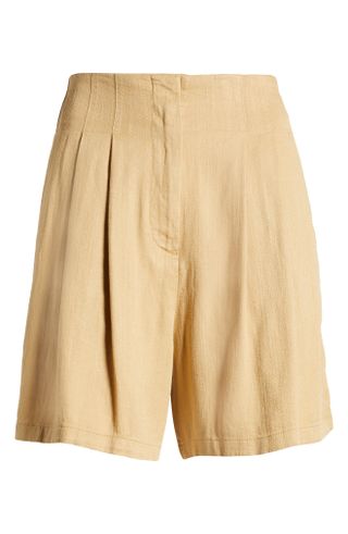 Asos Design + Pleated High Waist Shorts
