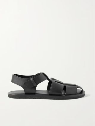 The Row + Fisherman Woven Leather Sandals