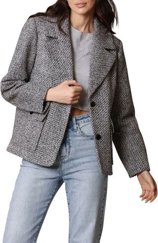 Avec Les Filles + Cocoon Relaxed Fit Tweed Blazer