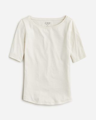 J.Crew + Organic Slub Cotton Elbow-Sleeve T-Shirt