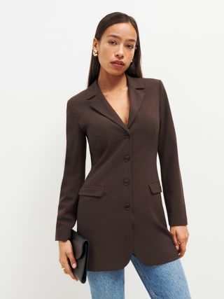 The Reformation + Jacques Long Fitted Blazer
