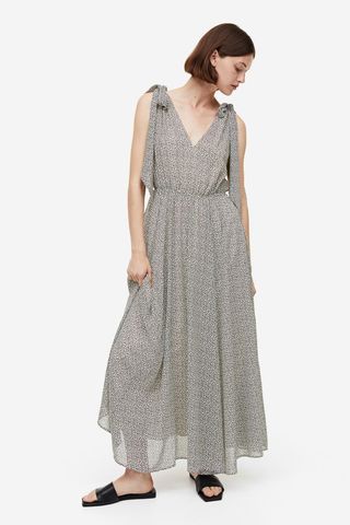 H&M + Bow-Detail Maxi Dress