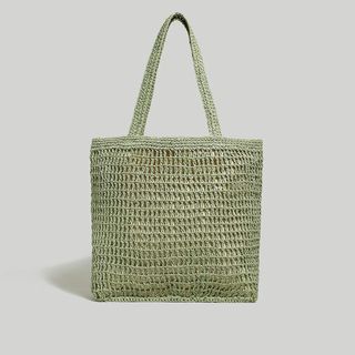 Madewell + The Transport Tote: Straw Edition in Forgotten Landscape