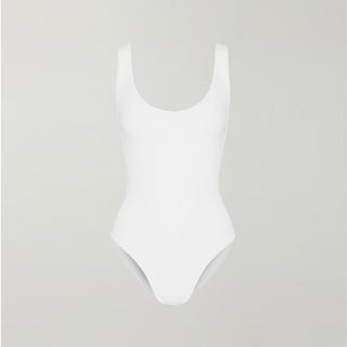 Hunza G + + Net Sustain Seersucker Swimsuit
