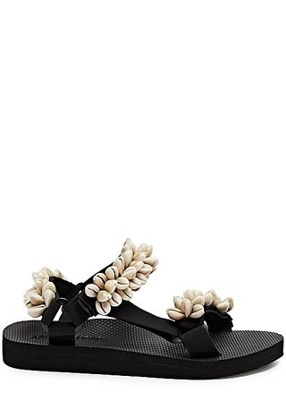 Arizona Love + Trekky shell-embellished Sandals
