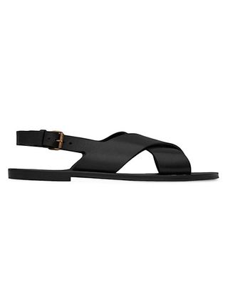 Saint Laurent + Mojave Sandals in Smooth Leather