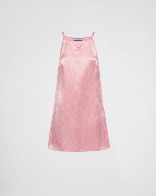 Prada + Satin Mini-Dress