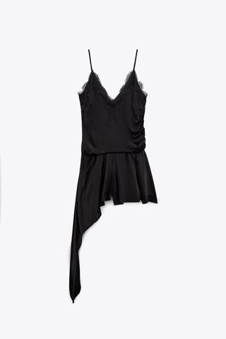 Zara + Asymmetric Hem Jumpsuit