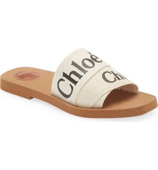 Chloé + Woody Logo Slide Sandal