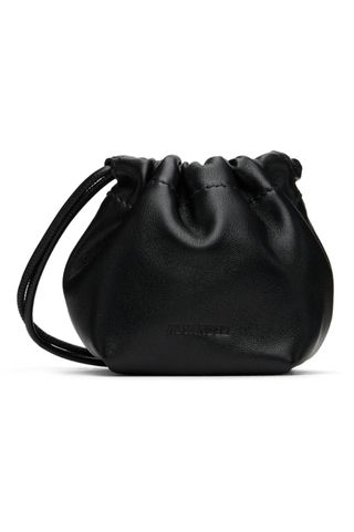 Jil Sander + Black Mini Dumpling Bag