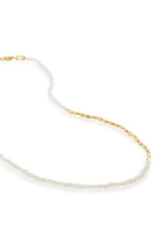 Monica Vinader + Mini Beaded Nugget Pearl Necklace