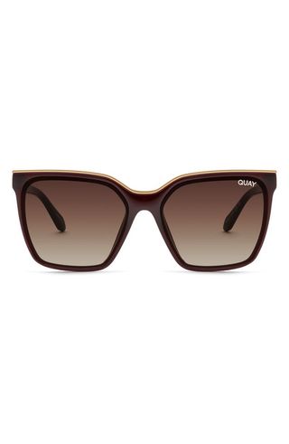 Quay + Level Up 51mm Gradient Square Sunglasses
