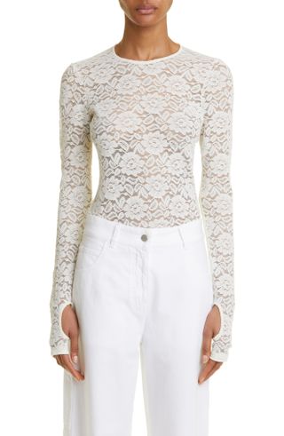 Interior + Carrie Floral Lace Top
