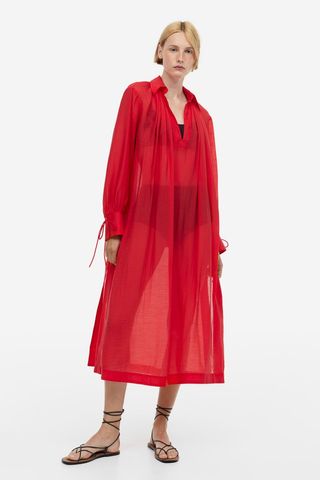 H&M + Lyocell-Blend Kaftan Dress