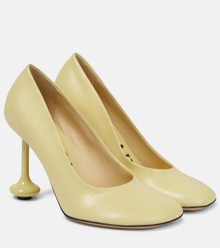 Loewe + Toy Leather Pumps in Yellow