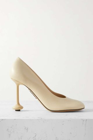 Loewe + Toy Leather Pumps in Cream