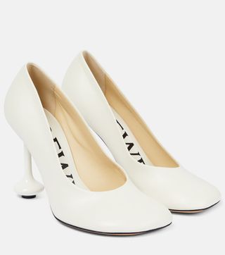 Loewe + Toy Leather Pumps in White