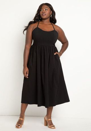 Eloquii + Full Skirted Midi Dress