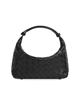 Bottega Veneta + Small Wallace Leather Top-Handle Bag