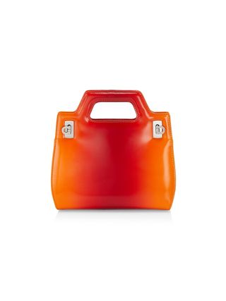 Ferragamo + Wanda Mini Leather Top Handle Bag