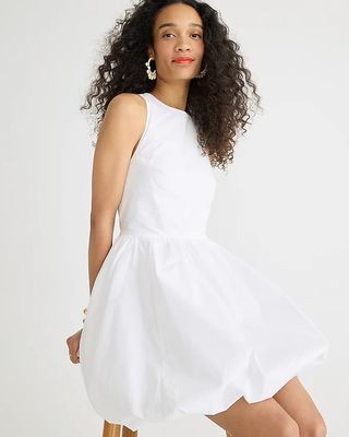 J.Crew + Bubble-Skirt A-Line Mini Dress
