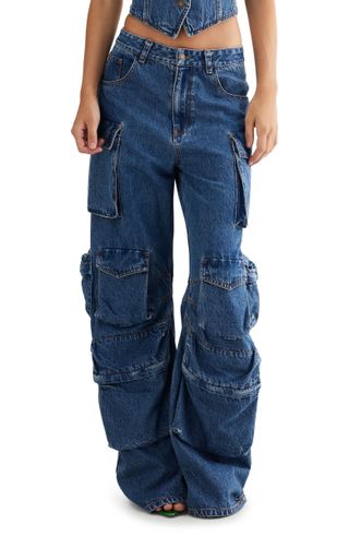 Lioness + Smokeshow Low Rise Cargo Jeans