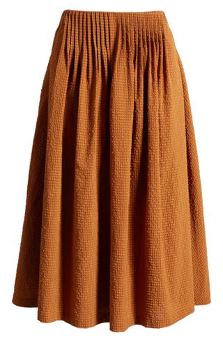 Nordstrom + Pintuck Pleat A-Line Skirt
