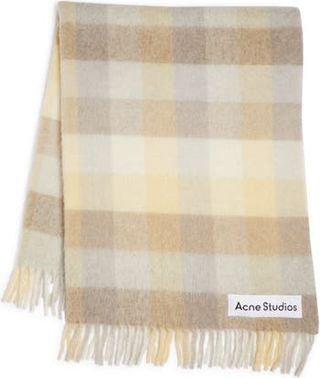 Acne Studios + Vally Alpaca & Wool Blend Blanket Wrap