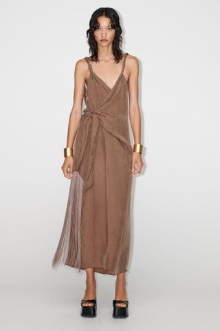 Zara + Fringed Dress