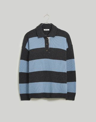 Madewell + Rugby Stripe Polo Sweater