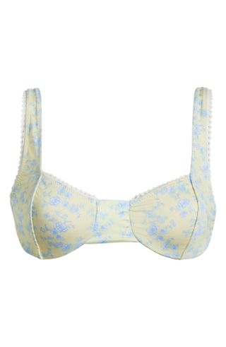 Yellow the Label + Floral Underwire Bikini Top