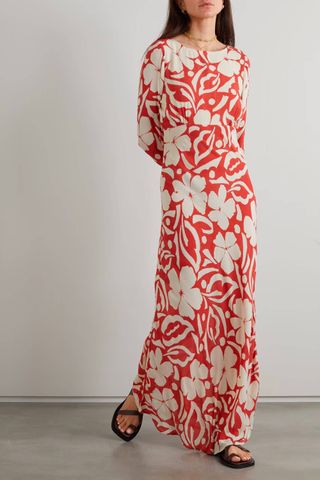 Faithfull the Brand + + Net Sustain Shiva Open-Back Floral-Print Voile Maxi Dress