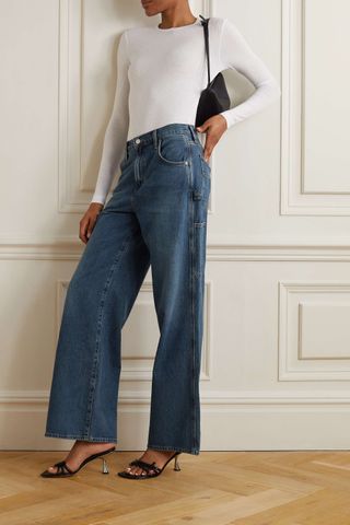 Agolde + + Net Sustain Magda Low-Rise Boyfriend Organic Jeans