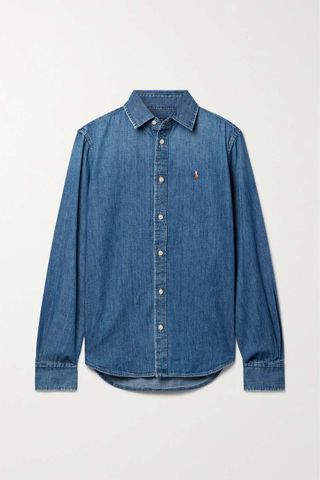 Polo Ralph Lauren + Embroidered Denim Shirt