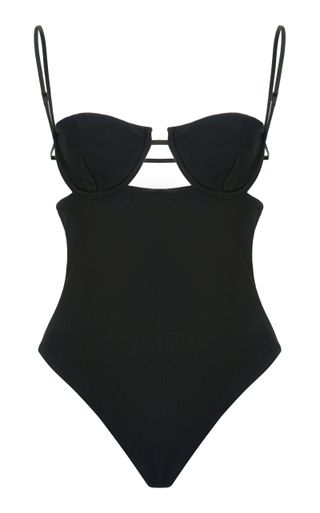 Ziah + Dita Cup-Detailed Cutout One Piece Swimsuit